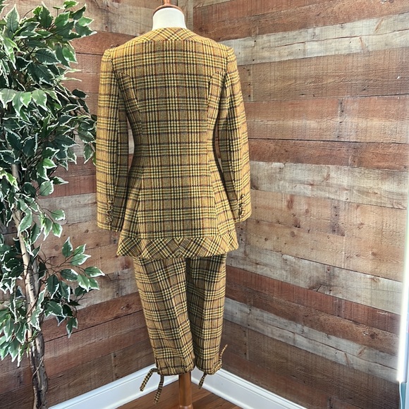 Vintage Plaid Tartan Knickers Riding Suit Blazer Set - Picture 6 of 15